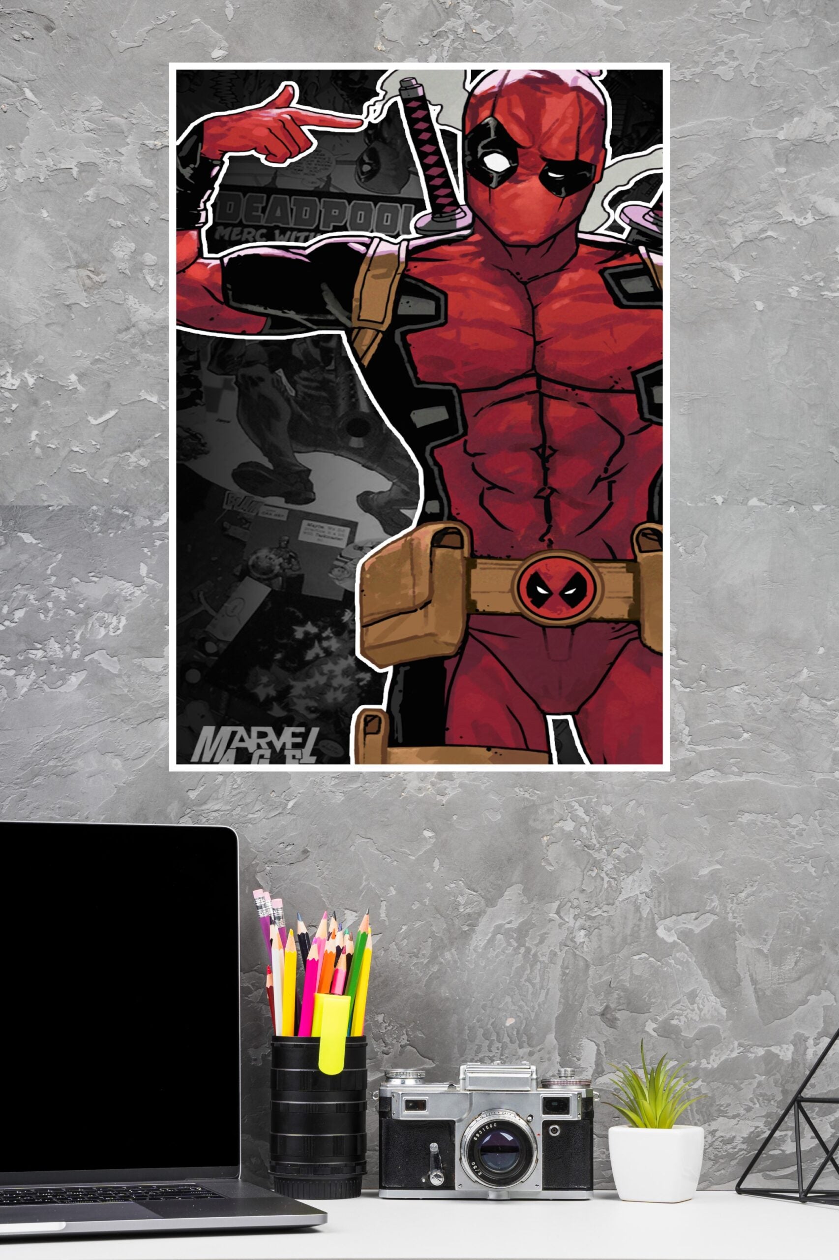 Comic Deadpool Poster, Marvel Poster | Superhero Posters