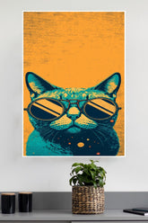 Cool Cat with Sunglasses Poster | Animal Posters
