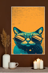Cool Cat with Sunglasses Poster | Animal Posters