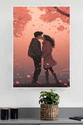 Couple Having Romantic Moment Poster| Love Posters