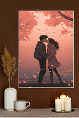 Couple Having Romantic Moment Poster| Love Posters