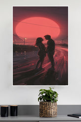 Couple in Sunset Poster| Love Posters