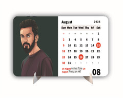 Cricket Man Premium Table Desk Calendar – 2026