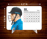 Cricket KING Premium Table Desk Calendar
