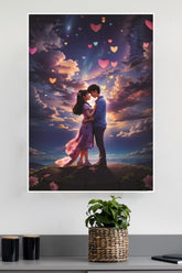 Cute Boy and Girl Lovely Moment Poster| Love Posters