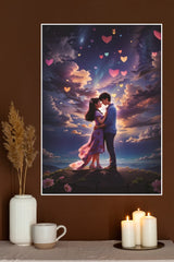Cute Boy and Girl Lovely Moment Poster| Love Posters