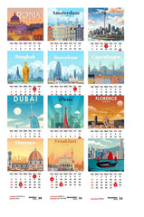 DREAM City Place Premium Table Desk Calendar
