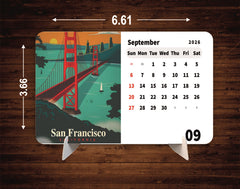 Dream City Place Premium Table Desk Calendar – 2026
