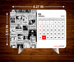 Dark One Piece D Luffy Premium Table Desk Calendar