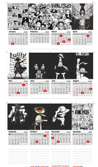 Dark One Piece D Luffy Premium Table Desk Calendar