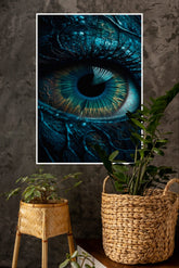 Deep Blue Devil Eye Poster | Eyes Posters