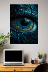 Deep Blue Devil Eye Poster | Eyes Posters