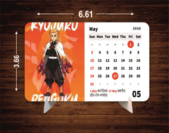 Demon Premium Table Desk Calendar – 2026