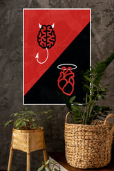 Devil Mind vs Angel Heart Poster | Darkness Posters