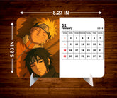 Duo Naruto & Sasuke Premium Table Desk Calendar