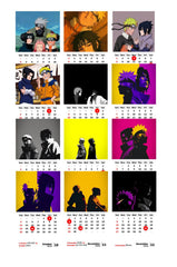 Duo Naruto & Sasuke Premium Table Desk Calendar