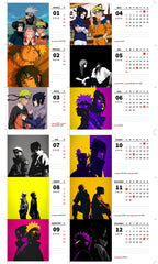Duo Naruto & Sasuke Premium Table Desk Calendar