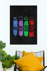 Eat Play Sleep Repeat Poster | Gym and Motivational Quotes Posters