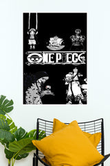 Elegant and Refined Black One Piece Poster | Anime Posters