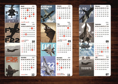 FIGHTER PLANE Premium Table Desk Calendar – 2026
