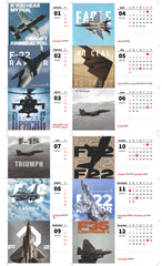 FIGHTER PLANE Premium Table Desk Calendar