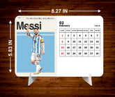 FOOTALL KING Premium Table Desk Calendar