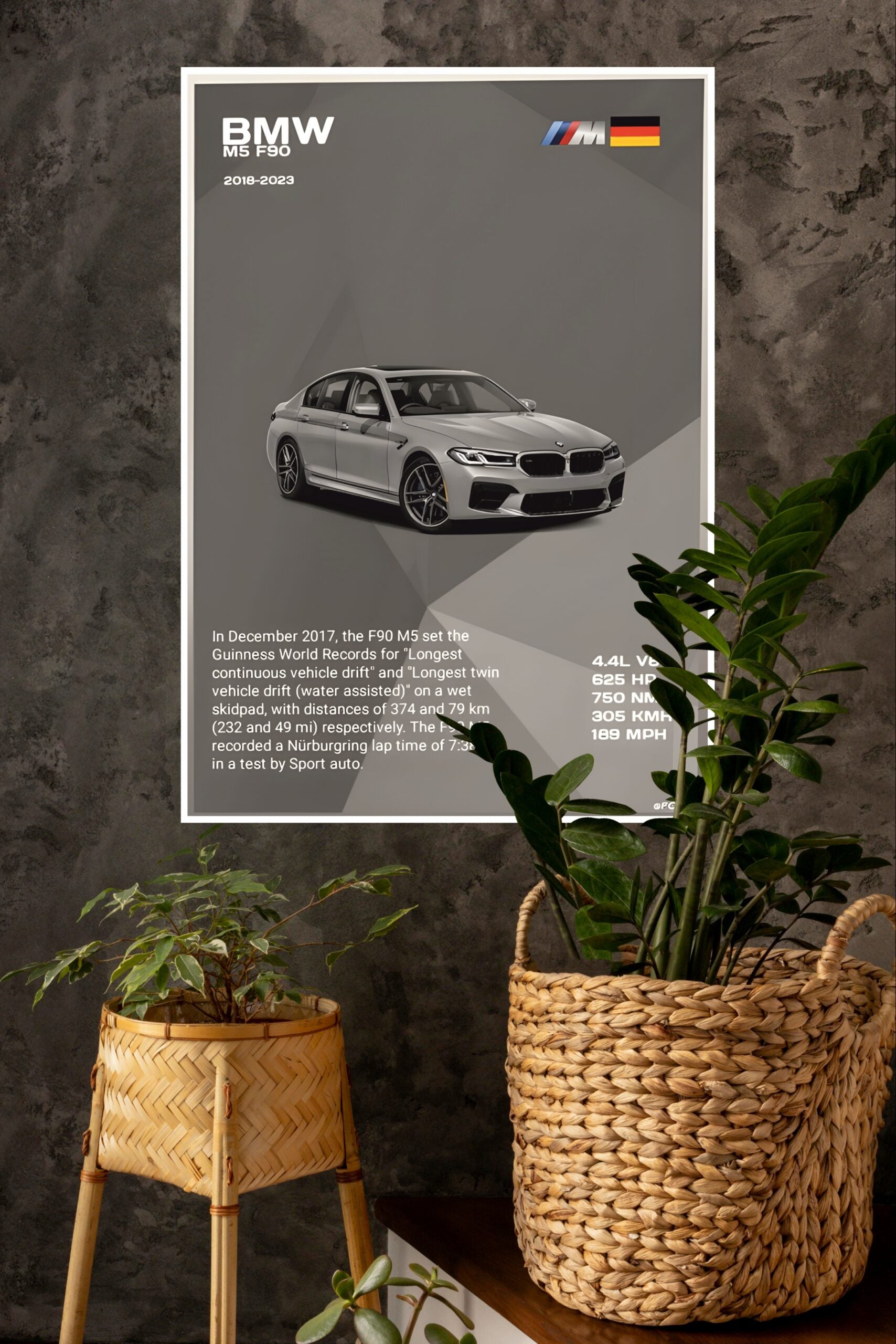 Framex Bmw M5 Super Car Poster | Cars Posters
