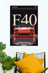 Ferrari F40 Poster | Cars Posters