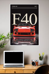 Ferrari F40 Poster | Cars Posters