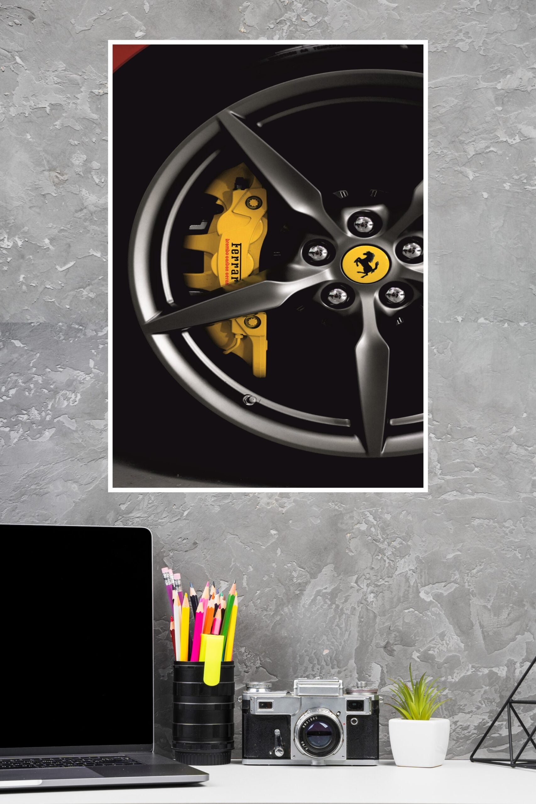 Ferrari F8 Spider Alloy Wheel Poster | Cars Posters
