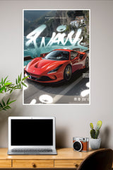 Ferrari F8 Spider Poster | Cars Posters