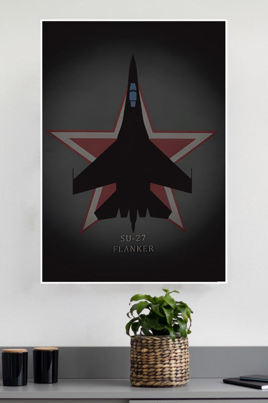 Flanker Poster | Fighter Plan Posters