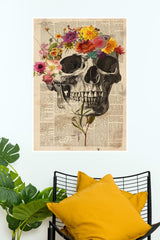Floral Skull Poster | Darkness Posters
