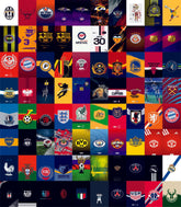 Football World Wall Collage Kit - A4 Size Wall Posters Set