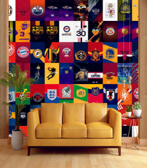 Football World Wall Collage Kit - A4 Size Wall Posters Set