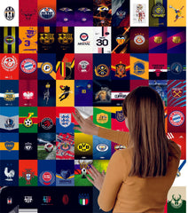 Football World Wall Collage Kit - A4 Size Wall Posters Set