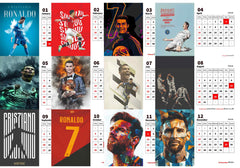 Football Man Premium Table Desk Calendar