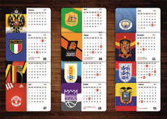 Football team Premium Table Desk Calendar – 2026