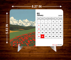GO NATURE Premium Table Desk Calendar