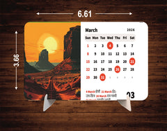 GO NATURE Premium Table Desk Calendar – 2026