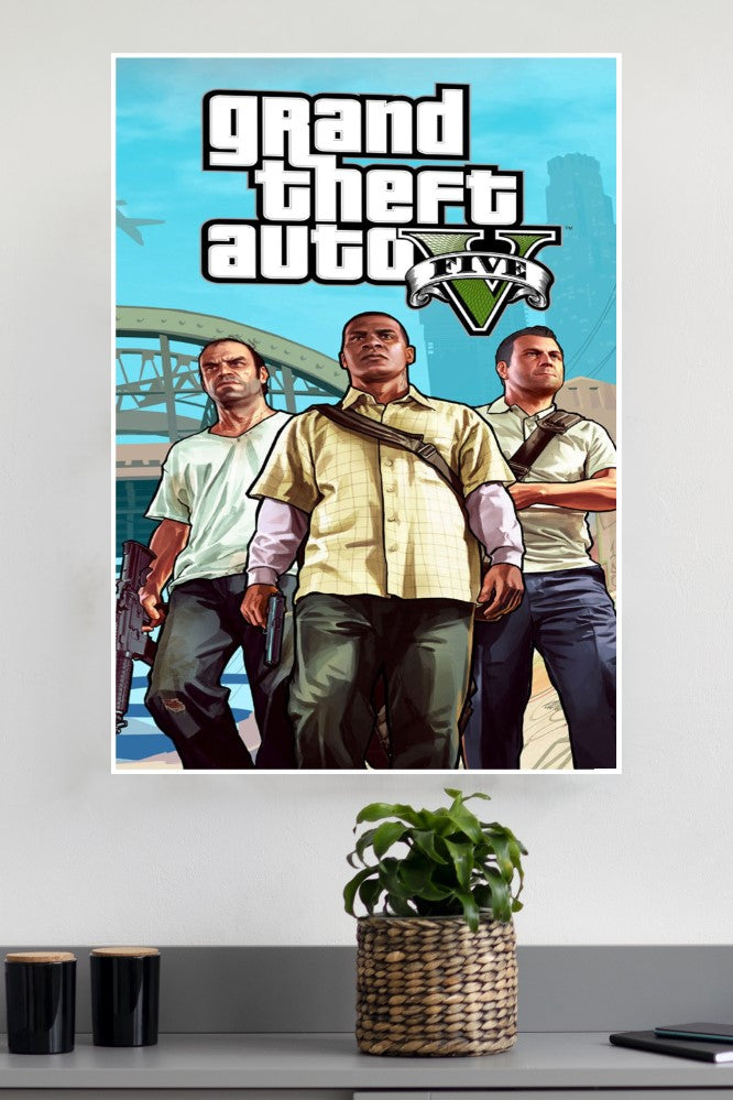 GTA 5 - Grand Theft Auto V Poster| Games Posters