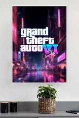 GTA 6 - Grand Theft Auto Six Poster| Games Posters