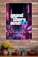 GTA 6 - Grand Theft Auto Six Poster| Games Posters