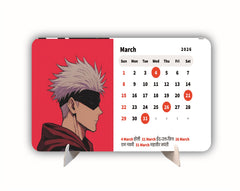 Gojo and Yuji Premium Table Desk Calendar – 2026