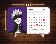 Gojo and Yuji Premium Table Desk Calendar – 2026