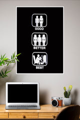 Good Better Best Poster | Gym and Motivational Quotes Posters