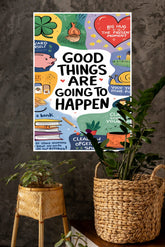 Good Things Poster | Gym and Motivational Quotes Posters