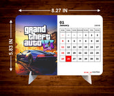 Grand Theft Auto Premium Table Desk Calendar