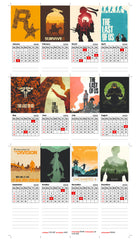 HUNTING GAME Premium Table Desk Calendar