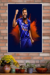 Hardik Pandya Poster | Cricketers Posters | Sports Poster